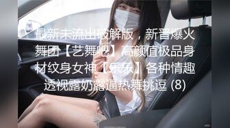 最新未流出破解版，新晋爆火舞团【艺舞吧】高颜值极品身材纹身女神【乐乐】各种情趣透视露奶露逼热舞挑逗 (8)