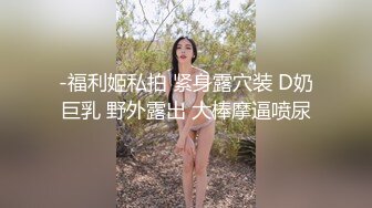 -福利姬私拍 紧身露穴装 D奶巨乳 野外露出 大棒摩逼喷尿